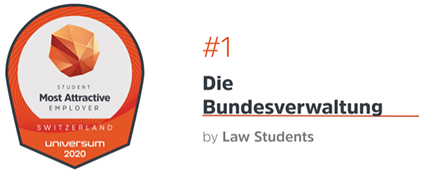 Label "Bundeseverwaltung bester Arbeitgeber für Rechtswissenschaftsstudierende"