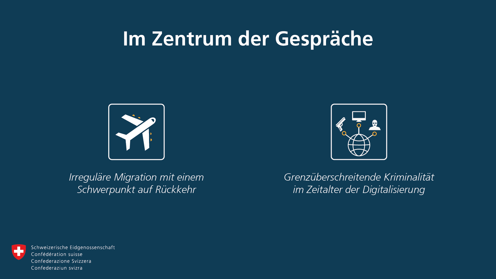 Themen: Irreguläre Migration und Grenzüberschreitende Kriminalität