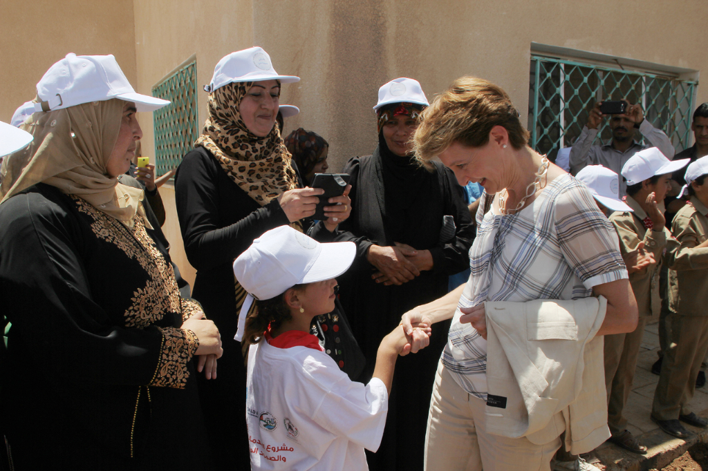 Simonetta Sommaruga en Jordanie