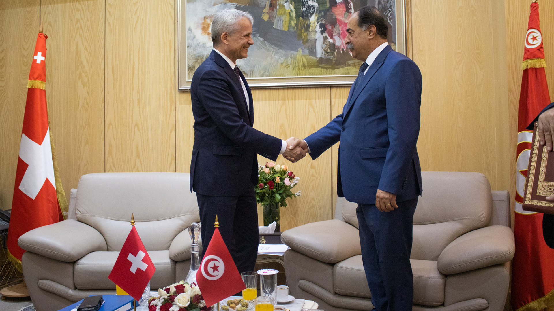 Consigliere federale Beat Jans, Kamel Feki, ministro tunisino dell'interno