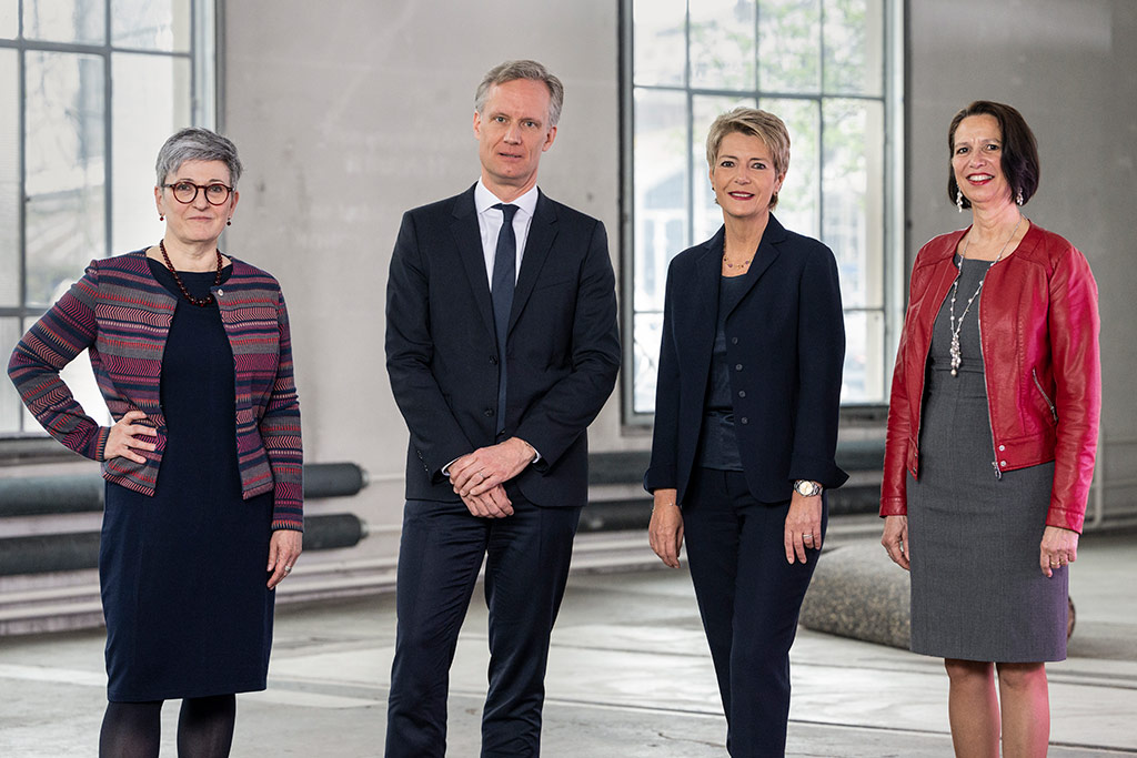 Nicoletta della Valle, Michael Schöll, Karin Keller-Sutter, Christine Schraner Burgener