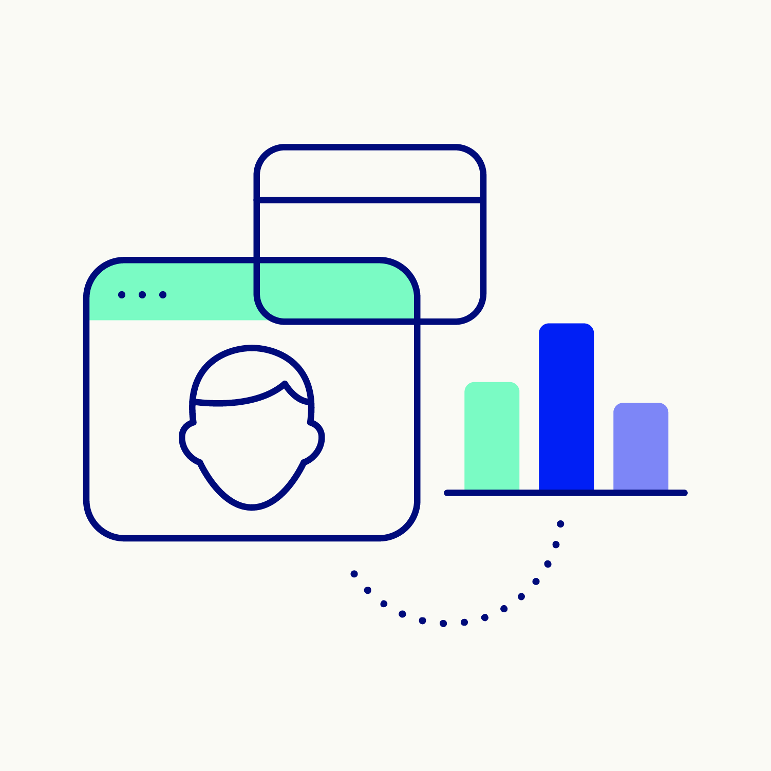 Illustration symbolique pour le CSI-DFJP en chiffres et en faits avec diagramme et homme