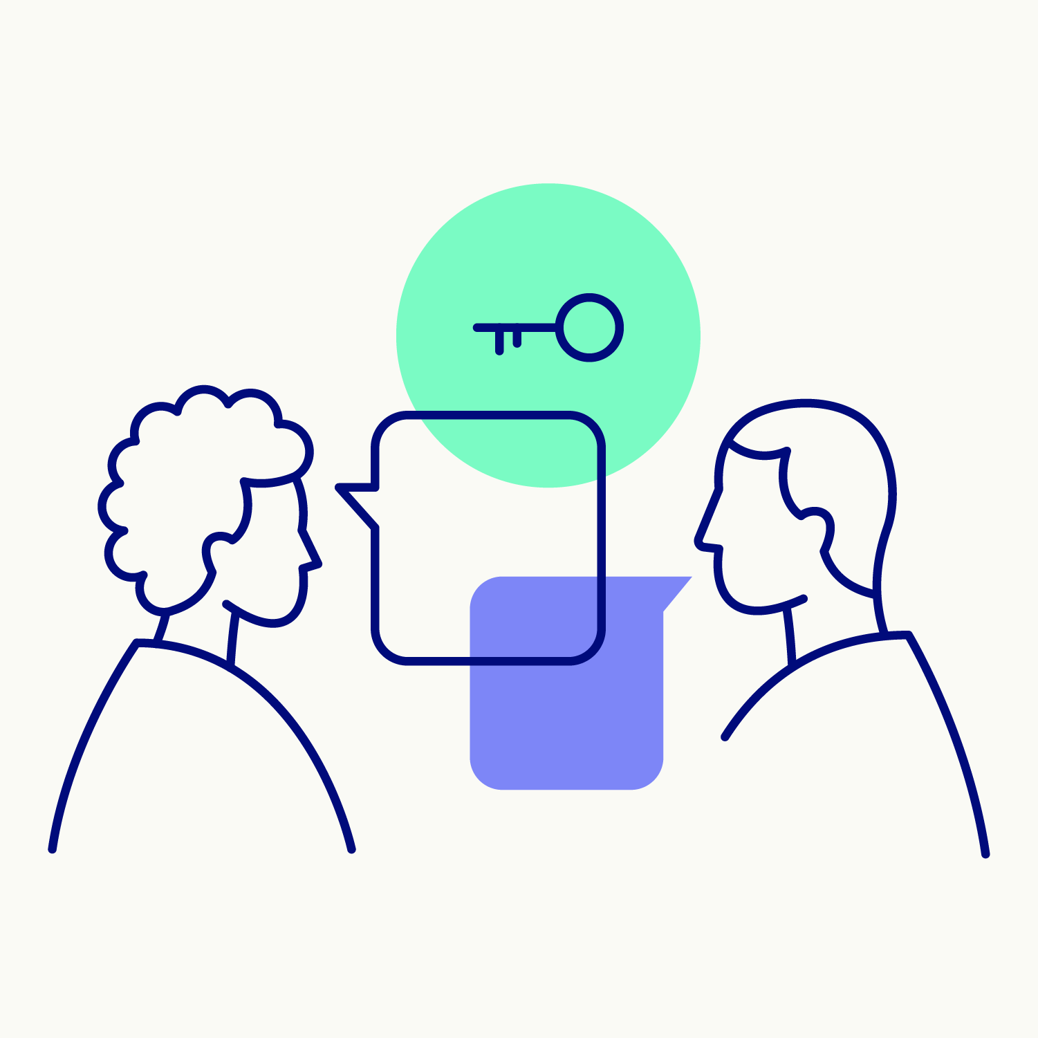 Illustrazione simbolica per il dialogo tra datore di lavoro e dipendente
